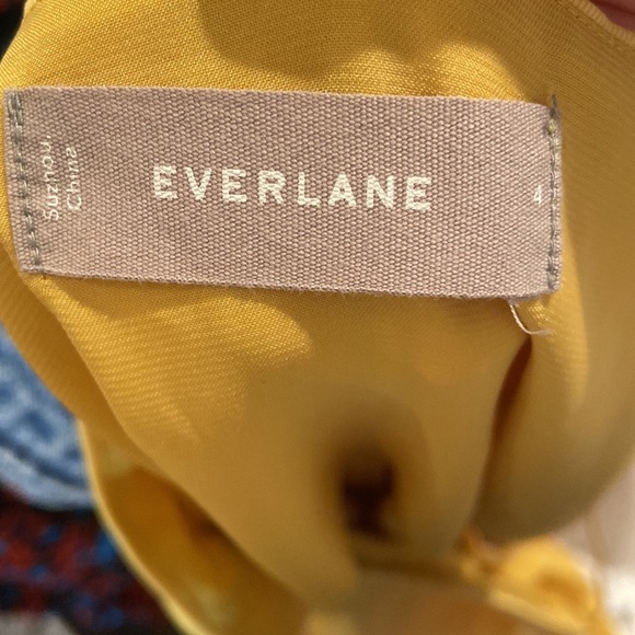 Everlane Yellow Japanese GoWeave Sleeveless Dress - Picture 3 of 4